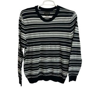 Haggar Crewneck Long Sleeve Sweater Mens Size Large Armpit Measurement 22”